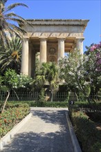 Sir Alexander Ball monument building, Lower Barrakka Gardens, Valletta, Malta, Europe