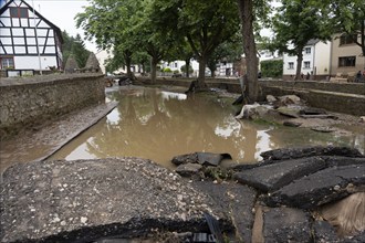 Flood in North Rhine-Westphalia, the village of Iversheim on the Erft was almost completely flooded