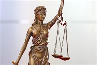 Close-up of a Justitia as a symbol of law, justice, etc