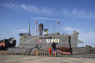 Submarine JULIETT U-461, former Russian submarine, tourist attraction in the Maritime Museum