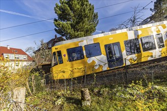 Cog railway of the Stuttgarter Straßenbahnen AG SSB. The railway is popularly known as the Zacke