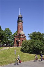 Europe, Germany, Schleswig Holstein, Kiel, Kiel Fjord, Baltic Sea, Holtenau lighthouse, Kiel Canal