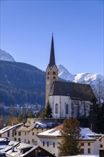 Reformed parish church, Scuol, Engadin, Graubünden, Switzerland, Europe