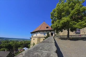 Hohentübingen Palace, wall, view of Tübingen, Museum of the University of Tübingen MUT, higher