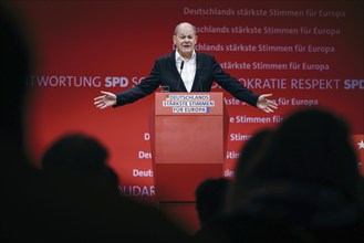 Federal Chancellor Olaf Scholz, recorded at the European Delegates' Conference of the Social