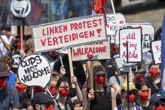 Demonstration against the planned assembly law in North Rhine-Westphalia, in Düsseldorf, various