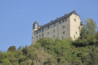 Schadeck Castle built in 1288, Runkel, Westerwald, Taunus, Hesse, Germany, Europe