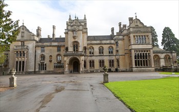 Frontage of Grittleton House School, Grittleton, Wiltshire, England, UK