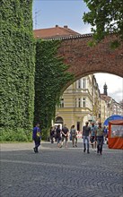 Europe, Germany, Bavaria, Munich, Old Town, Sendlinger Tor, Part of the old city wall, View into