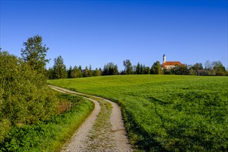 Reutberg Monastery, Sachsenkam, Tölzer Land, Alpine foothills, Upper Bavaria, Bavaria, Germany,