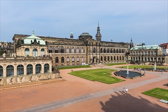 Zwinger courtyard, park, park complex, architecture, attraction, famous, historic, history,