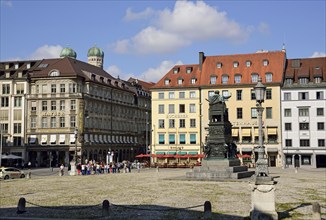 Europe, Germany, Bavaria, Munich, City, Max-Joseph-Platz, Monument, Hamburg, Hamburg, Federal