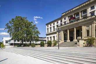 Stuttgart City Museum with new staircase, Stadtpalais. Wilhelmspalais, former residence of the last