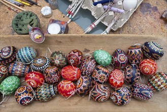 Sorbian Easter eggs, decorated Easter eggs, Sorbian eggs, Germany, Europe