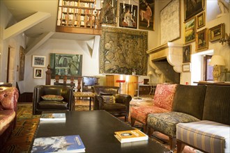 Interior of Palacio Chaves Hotel, historic medieval town of Trujillo, Caceres province,