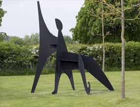 Hauser and Wirth art gallery, restaurant and garden, Durslade Farm, Bruton, Somerset, England, UK,