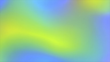 Abstract gradient blur with shades of green, yellow and blue, creating a smooth and calming