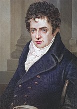 Robert Fulton, 1765, 1815, American engineer and inventor of the steamship, Illustration from