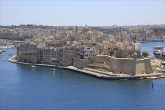 Safe Haven gardens, Senglea Point in Grand Harbour, Valletta, Malta, Europe