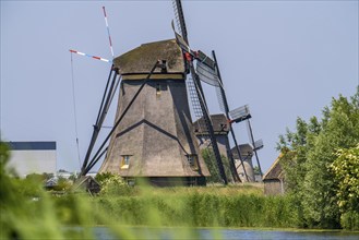 Kinderdijk, 18 windmills designed to pump water from the polders to utilise the land, one of the