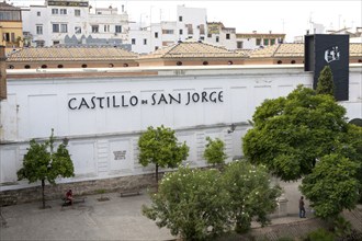 Castillo de San Jorge castle in Triana, Seville, Spain, Europe