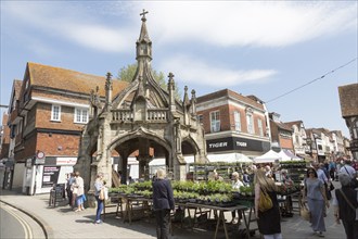 Market cross known as Poultry Cross, Salisbury, Wiltshire, England, UK