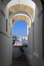 Traditional whitewashed buildings in Vejer de la Frontera, Cadiz Province, Spain, Europe