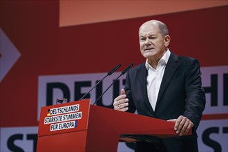 Federal Chancellor Olaf Scholz, recorded at the European Delegates' Conference of the Social