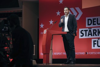 Lars Klingbeil, Federal Chairman of the SPD, recorded at the European Delegates' Conference of the