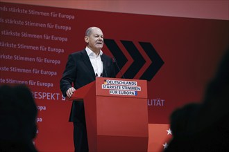 Federal Chancellor Olaf Scholz, recorded at the European Delegates' Conference of the Social