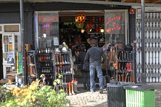 Retro shop Camden Lock market, London