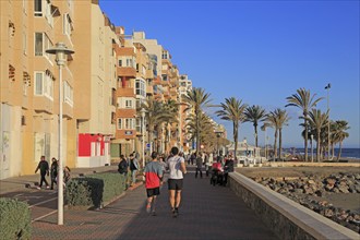 Beach and seafront apartments city of Almeria, Spain, Europe