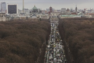 Road blockades, taken as part of the farmers' protests in Berlin, 15 January 2024. 10, 000