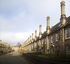 Vicars' Close, Wells, Somerset, England, is a planned street of the mid-14th century claimed to be