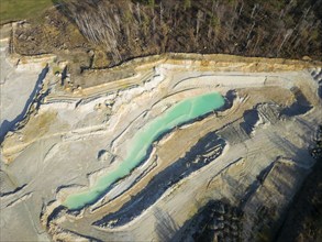 The Blue Hole, a residual hole from the kaolin mining operations of Kaolin- und Tonwerke