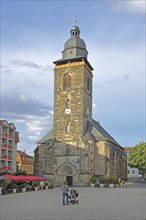 Late Gothic St Margaret's Church, Neumarkt, Gotha, Thuringia, Germany, Europe