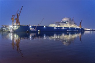 Lloyd Werft Bremerhaven in the overseas harbour of Bremerhaven, Lower Saxony, Germany, Europe