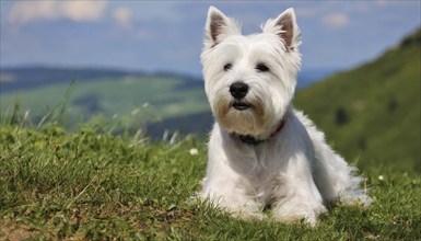 Pets, Dog, West Highland White Terrier, AI-generated, AI generated