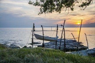 Hanging boats in Savudrija, Istiren, Croatia, Croatia, Europe