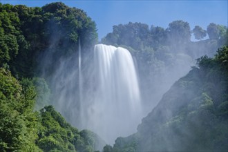 The Cascata delle Marmore, the Marble Falls, is a three-part waterfall artificially created by the