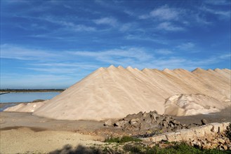 The salt pans of d'es Trenc, near Campos, Majorca, Spain, Europe