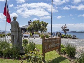 Lakeside at Puerto Varas, tourist office at Plaza de la colonizacion, chilenean lake district, Los