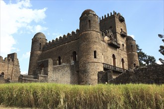 Amhara region, in the Gemp palace complex in Gondar, Gonder, imperial palace, UNESCO, world,