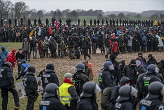 Violent clashes between thousands of demonstrators and the police, after a demonstration against