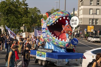 Protests against a so-called citizens' dialogue of the AfD in the Philharmonie in Essen, the