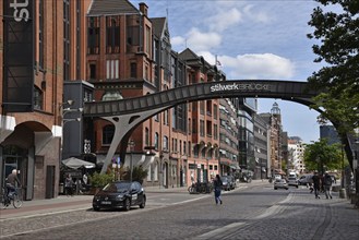 Europe, Germany, Hanseatic City of Hamburg, Altona district, Große Elbstraße, Stilwerk bridge,