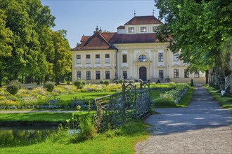 Garden parterre in front of Lustheim Palace in the Schleissheim Palace complex, Oberschleissheim