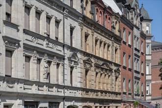 Facades of residential and commercial buildings, Italianising Neo-Renaissance, built around 1885,