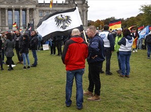 AfD supporters demonstrate against government policy in the energy crisis with an imperial war