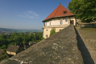 Hohentübingen Palace, wall, view of Tübingen, Museum of the University of Tübingen MUT, higher